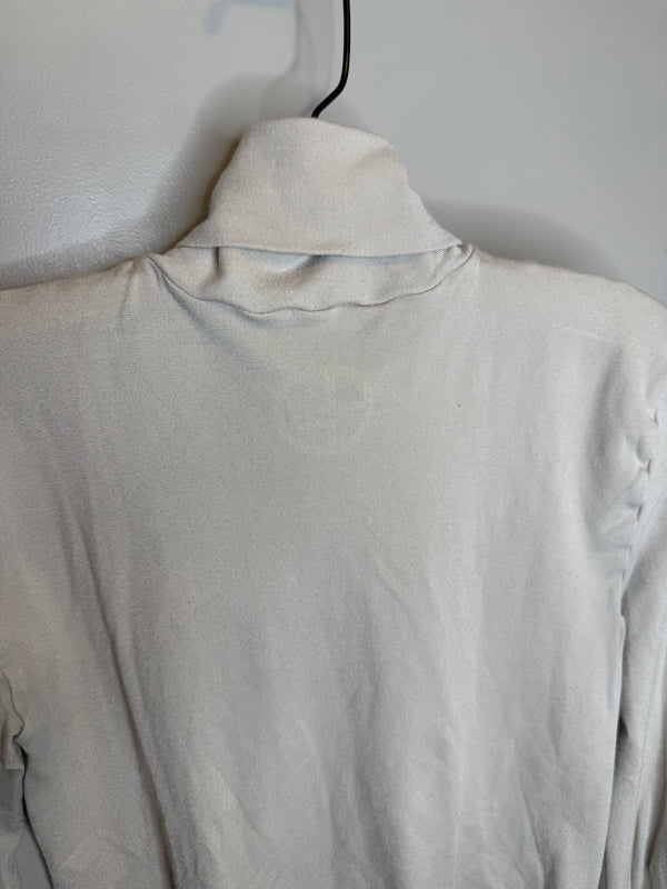 Giorgio Armani Ivory Turtleneck Long-Sleeve Bodysuit – Size Large
