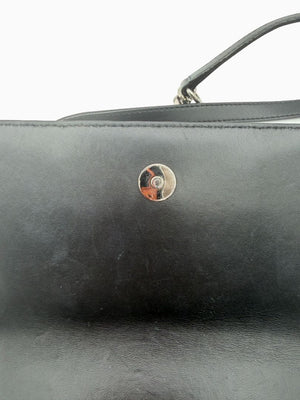 Alexander McQueen Jewelled Satchel Crossbody Bag Black Leather Skull Quilt Box
