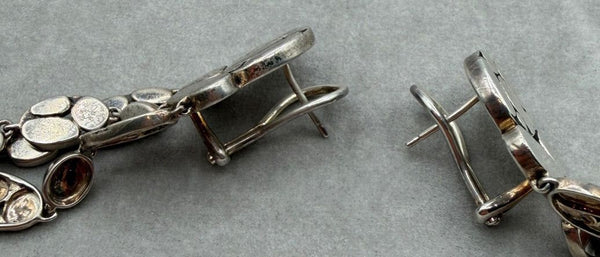 John Hardy Kali Sterling Silver Pebble Station Necklace & Drop Earrings Set