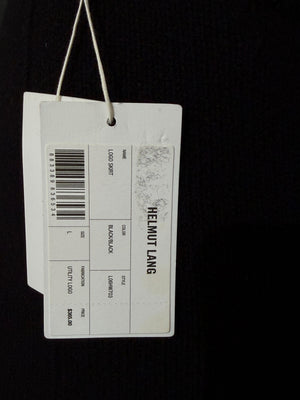 Helmut Lang Black Body Mapping Wool Pencil Skirt – Size L – NWT