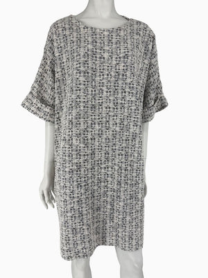 Natori Textured Tweed Shift Dress – XL | New With Tags