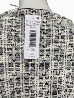 Natori Textured Tweed Shift Dress – XL | New With Tags