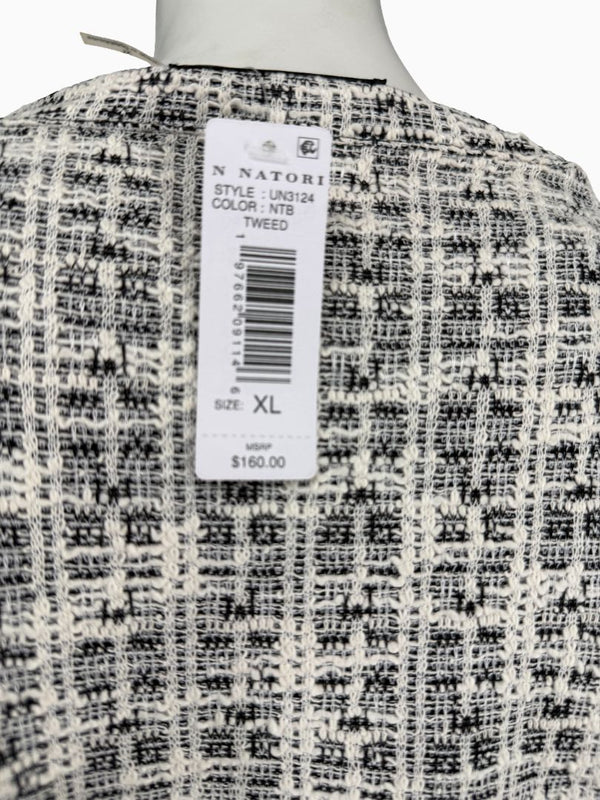Natori Textured Tweed Shift Dress – XL | New With Tags