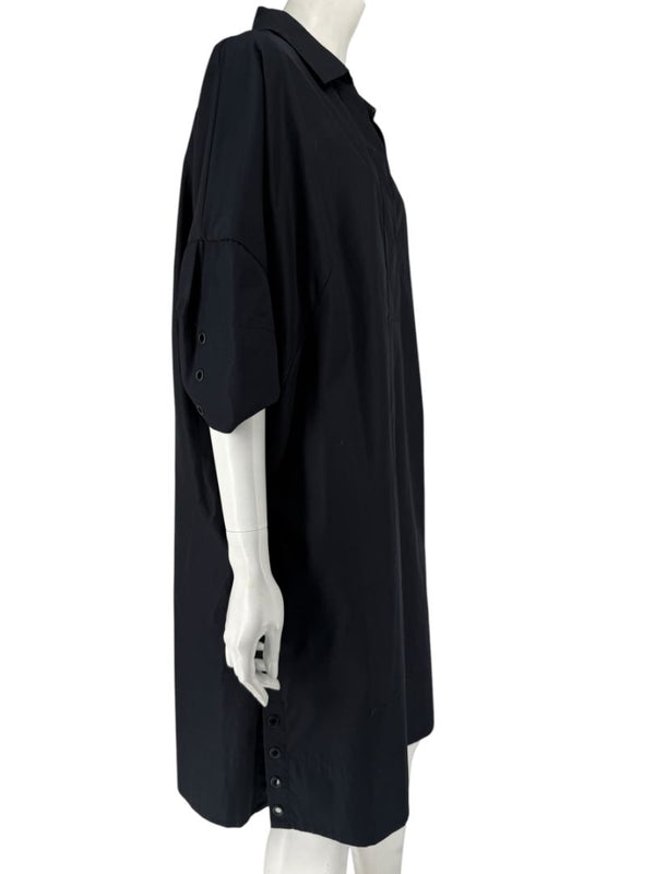 Akris Punto Black Cotton Shirt Dress – Size US 12 / IT 48
