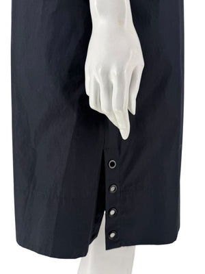Akris Punto Black Cotton Shirt Dress – Size US 12 / IT 48