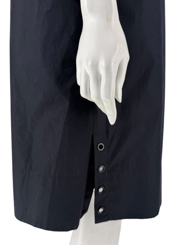Akris Punto Black Cotton Shirt Dress – Size US 12 / IT 48