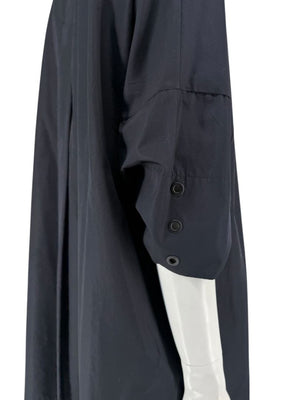 Akris Punto Black Cotton Shirt Dress – Size US 12 / IT 48