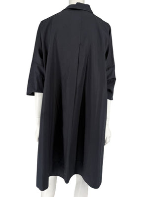 Akris Punto Black Cotton Shirt Dress – Size US 12 / IT 48