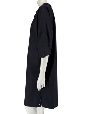 Akris Punto Black Cotton Shirt Dress – Size US 12 / IT 48