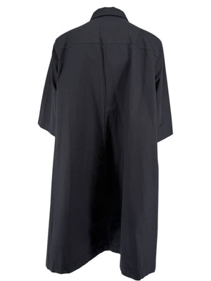 Lafayette 148 New York Black Cotton Shirt Dress – Size XL