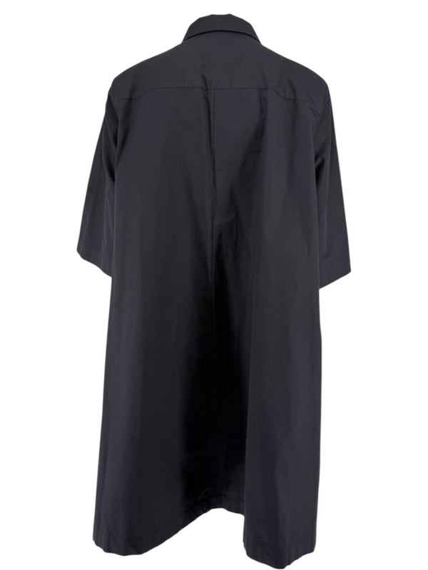 Lafayette 148 New York Black Cotton Shirt Dress – Size XL