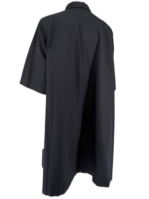 Lafayette 148 New York Black Cotton Shirt Dress – Size XL