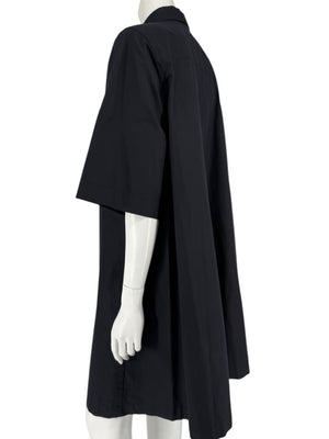 Lafayette 148 New York Black Cotton Shirt Dress – Size XL