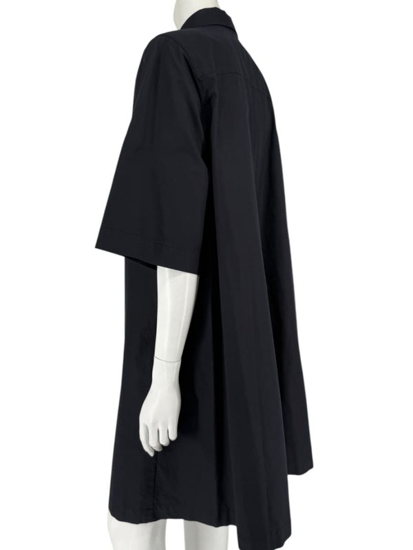 Lafayette 148 New York Black Cotton Shirt Dress – Size XL