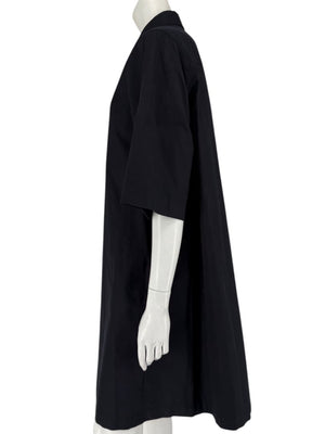 Lafayette 148 New York Black Cotton Shirt Dress – Size XL