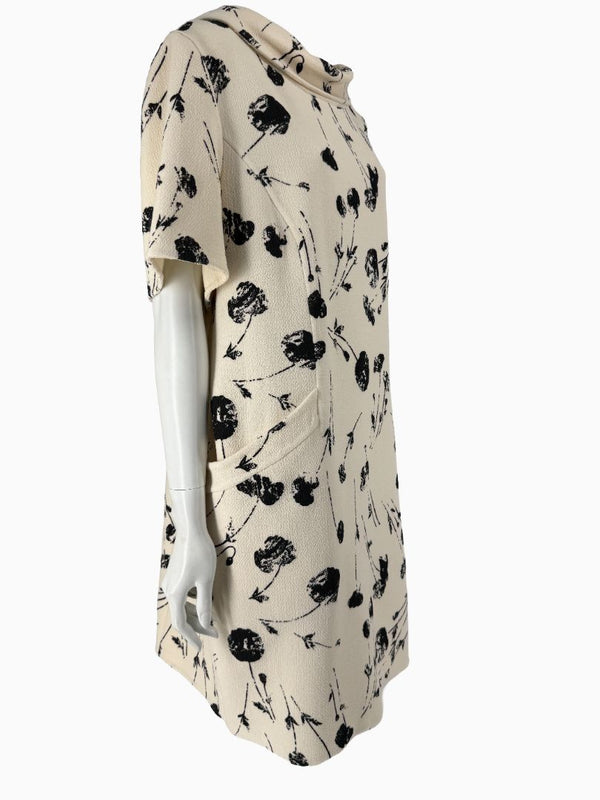 Oscar de la Renta Floral Wool Shift Dress – XL - Made in Italy