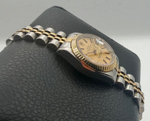 Rolex Lady Datejust 69173 26mm R Serial Two Tone Champagne Jubilee 1988