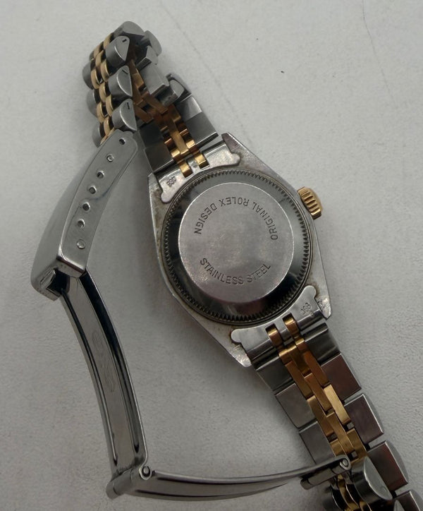 Rolex Lady Datejust 69173 26mm R Serial Two Tone Champagne Jubilee 1988