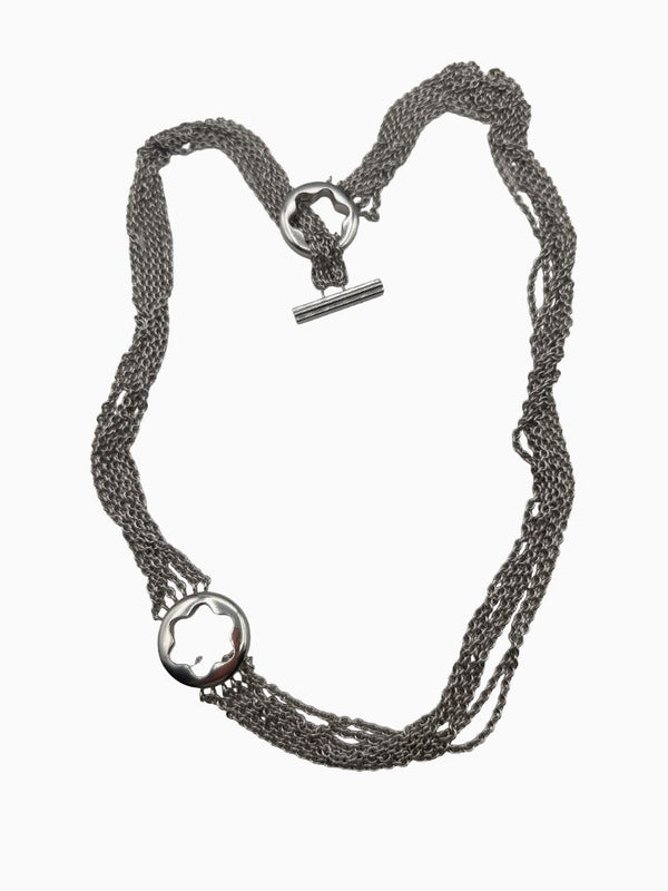 Montblanc Caress of a Star 925 Sterling Silver Necklace & Earrings Set
