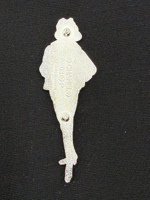 Chanel 03P Silver-Tone “Young Coco Chanel” Silhouette Brooch – Excellent Condition