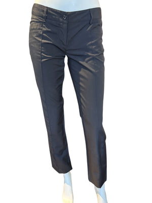 Prada Black Tailored Trousers IT 40 Low Rise/Slim Fit Ankle Pant