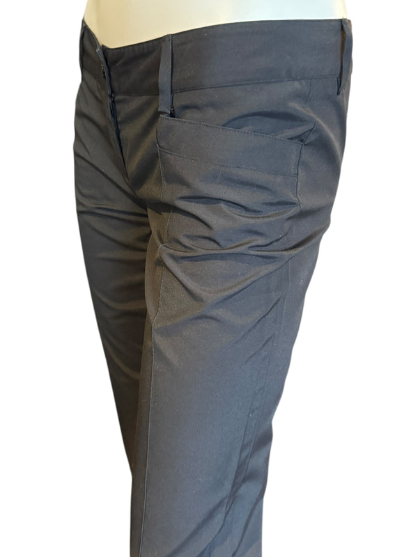 Prada Black Tailored Trousers IT 40 Low Rise/Slim Fit Ankle Pant