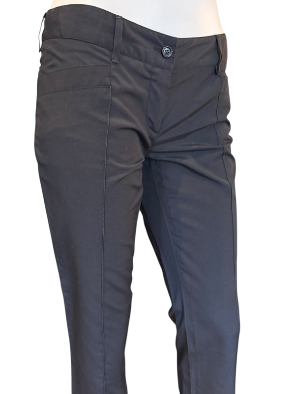 Prada Black Tailored Trousers IT 40 Low Rise/Slim Fit Ankle Pant