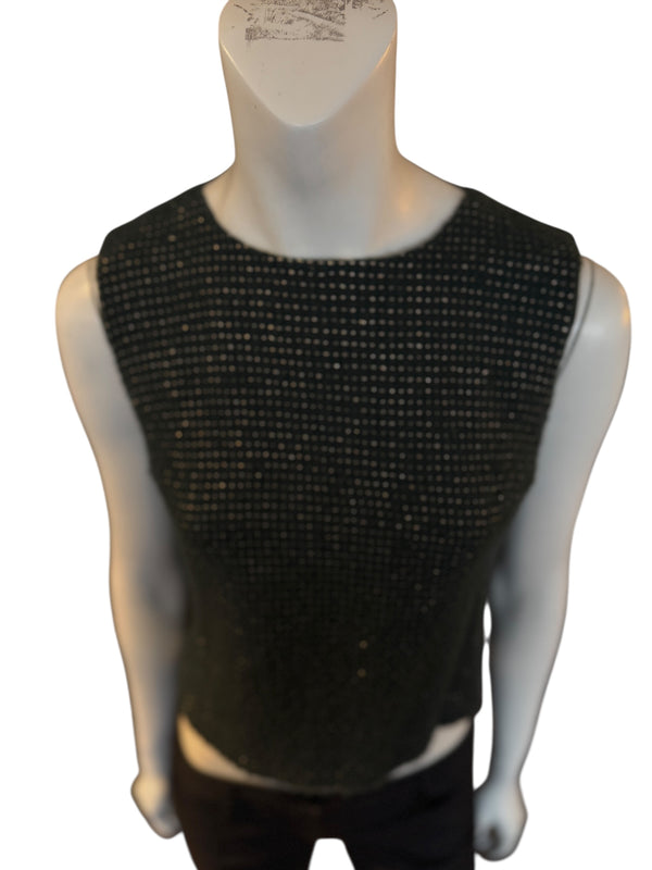 Chanel Pre-Fall 2000 Green Wool Tweed Vest – FR 38