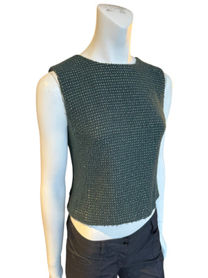 Chanel Pre-Fall 2000 Green Wool Tweed Vest – FR 38