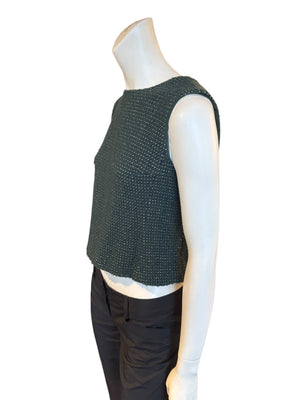 Chanel Pre-Fall 2000 Green Wool Tweed Vest – FR 38