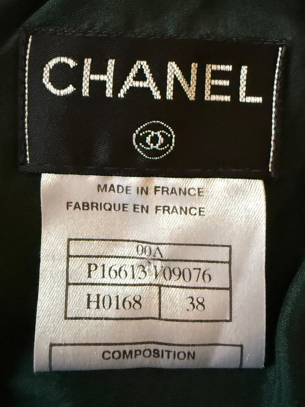 Chanel Pre-Fall 2000 Green Wool Tweed Vest – FR 38