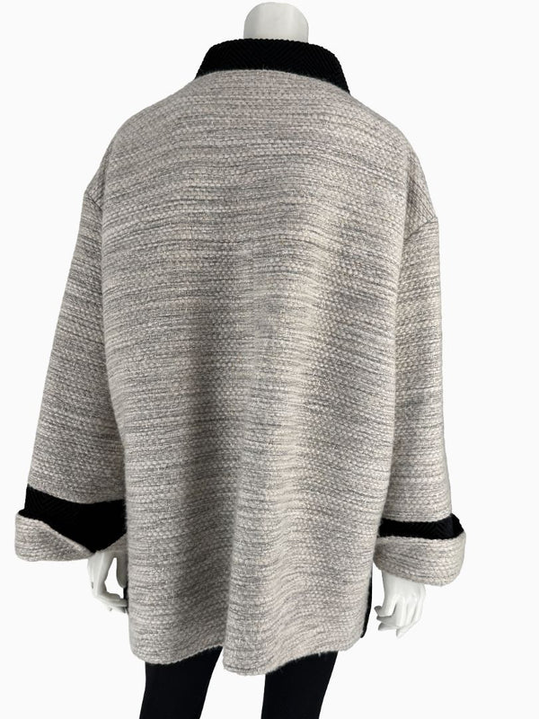 Chanel Oversized Mohair Wool Blend Tweed Coat – Size 44