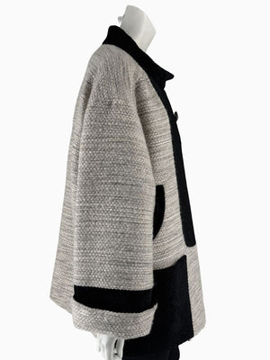Chanel Oversized Mohair Wool Blend Tweed Coat – Size 44