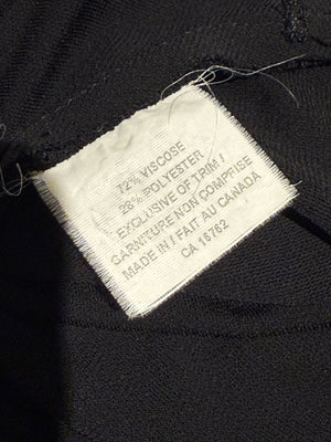 Lida Baday Black One-Shoulder Draped Top – Size XS