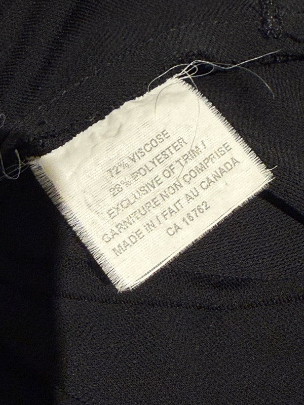 Lida Baday Black One-Shoulder Draped Top – Size XS