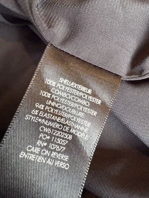 Alice + Olivia Black Shift Dress with Contrast Collar - Size 10