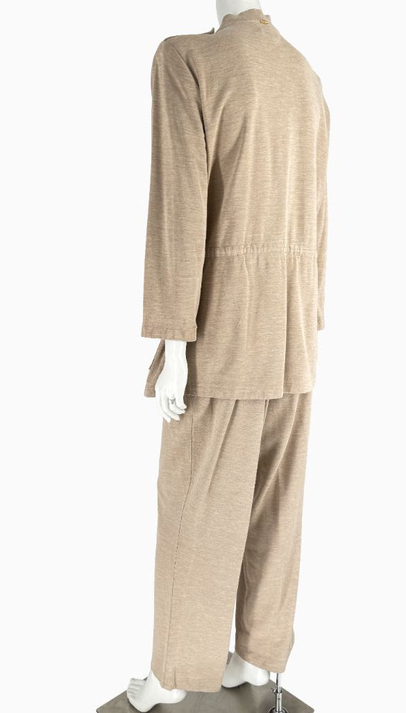 St. John Sport Spa Knit Utility Jacket & Pant Set – Jacket L / Pants XL