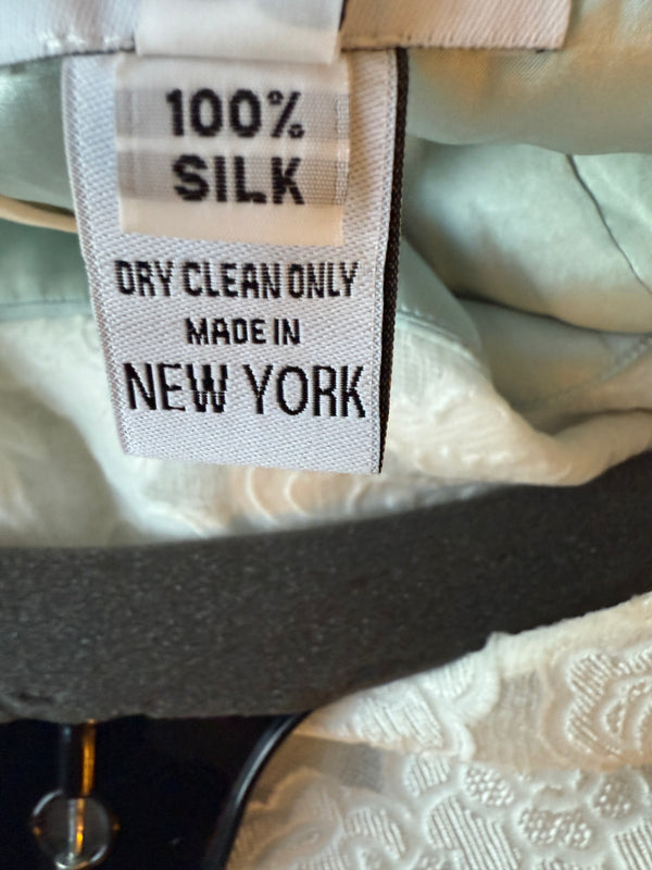 Pamella Roland Ivory Floral Lace Sheath Dress - Size 2