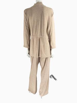 St. John Sport Spa Knit Utility Jacket & Pant Set – Jacket L / Pants XL