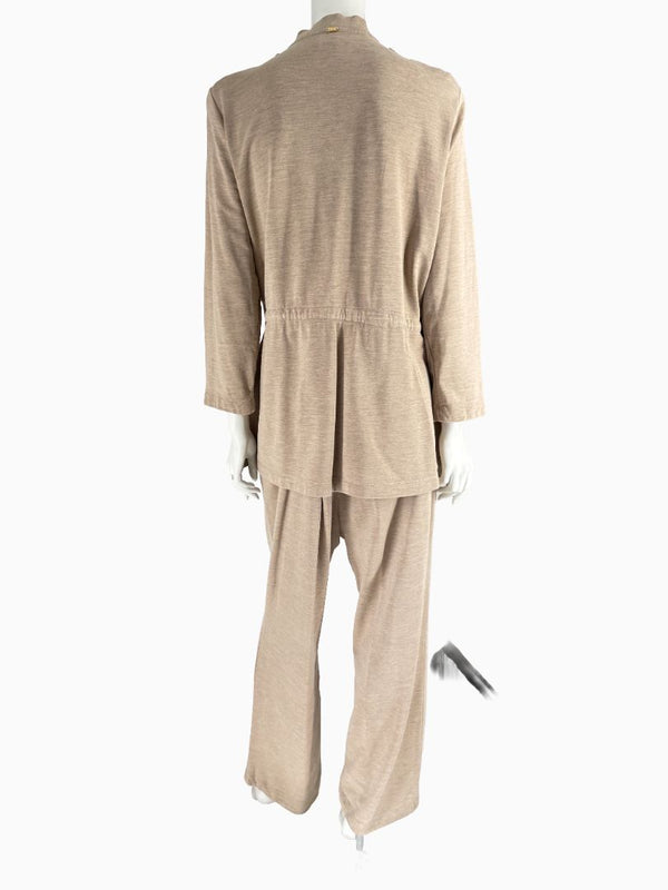 St. John Sport Spa Knit Utility Jacket & Pant Set – Jacket L / Pants XL