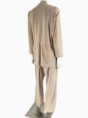 St. John Sport Spa Knit Utility Jacket & Pant Set – Jacket L / Pants XL