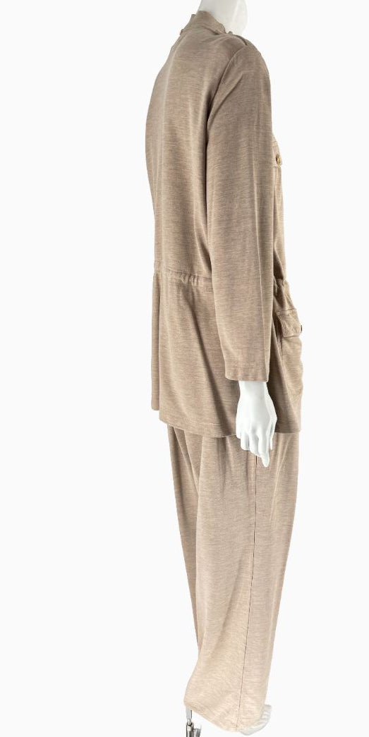 St. John Sport Spa Knit Utility Jacket & Pant Set – Jacket L / Pants XL