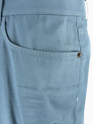 Lafayette 148 New York Wide Leg Cropped Pants Size 18 Blue Cotton Cashmere High Rise Career Casual