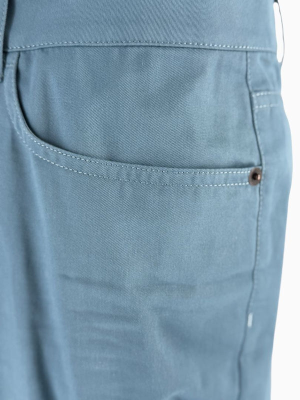 Lafayette 148 New York Wide Leg Cropped Pants Size 18 Blue Cotton Cashmere High Rise Career Casual