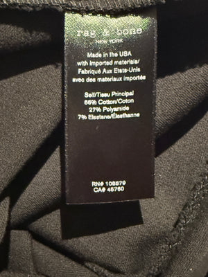 Rag & Bone Black Stretch Cropped Pants - Size 10