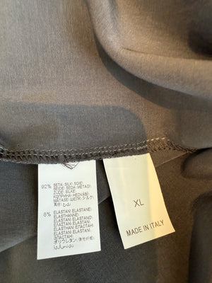 Brunello Cucinelli Sleeveless Silk Blouse with Chain Detail - XL