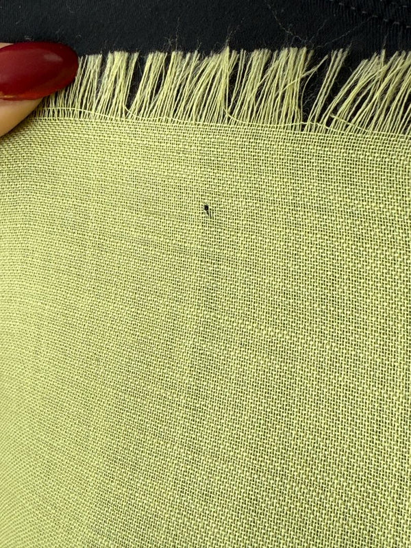 Lime Green Tonal Novacheck Silk Scarf