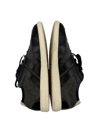 Giuseppe Zanotti Men's Sneakers Gray Canvas Black Leather Shoes EU 43 Italy Box