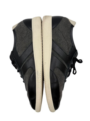 Giuseppe Zanotti Men's Sneakers Gray Canvas Black Leather Shoes EU 43 Italy Box