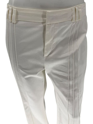 Philippe Adec White Tailored Wide-Leg Trousers – Size 14
